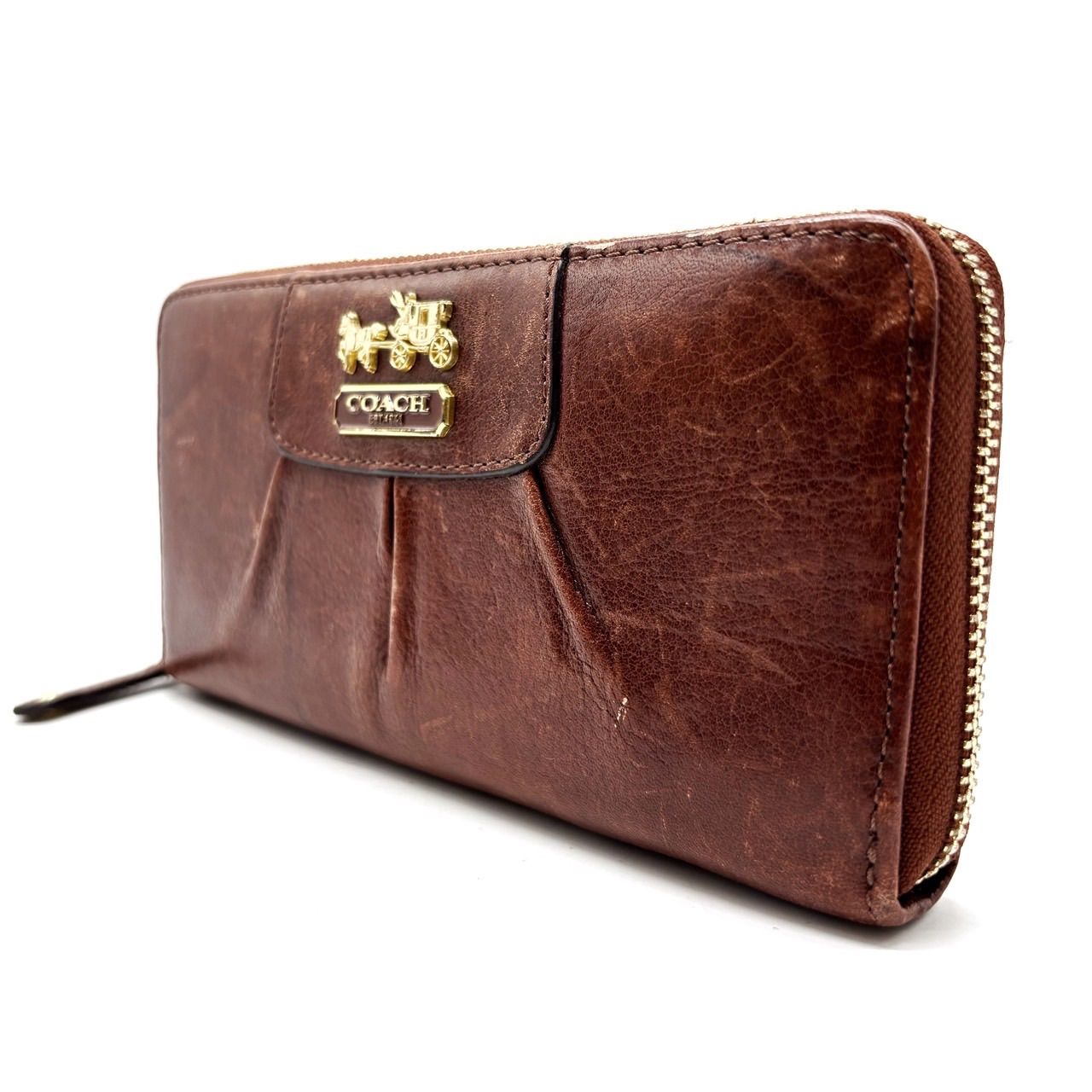新品未使用 COACH ロングジップ アラウンドウォレット レオパード 新品 COACH ロング ジップ アラウンド ウォレット ウィズ レオパード