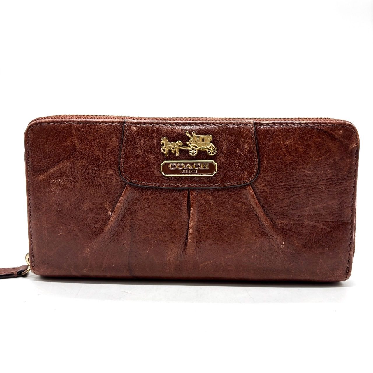 ✨良品✨ COACH コーチ 長財布 ロングウォレット ラウンドファスナー 