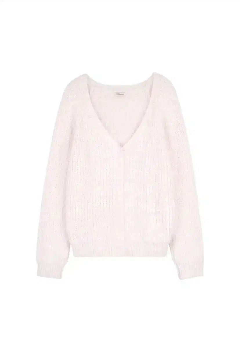 クリシアー シュガー プラム ヘアリー カーディガン ピンク