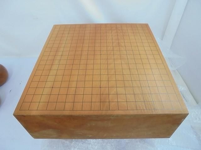 品 アウトドア 囲碁盤 碁石 セット 脚付き へそ付き 約13.4 kg 厚み約15 cm 足含むと約28 縦約45 横約42