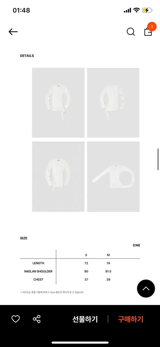 LOW CLASSIC ロウ クラシック wrap t-shirt 白 M