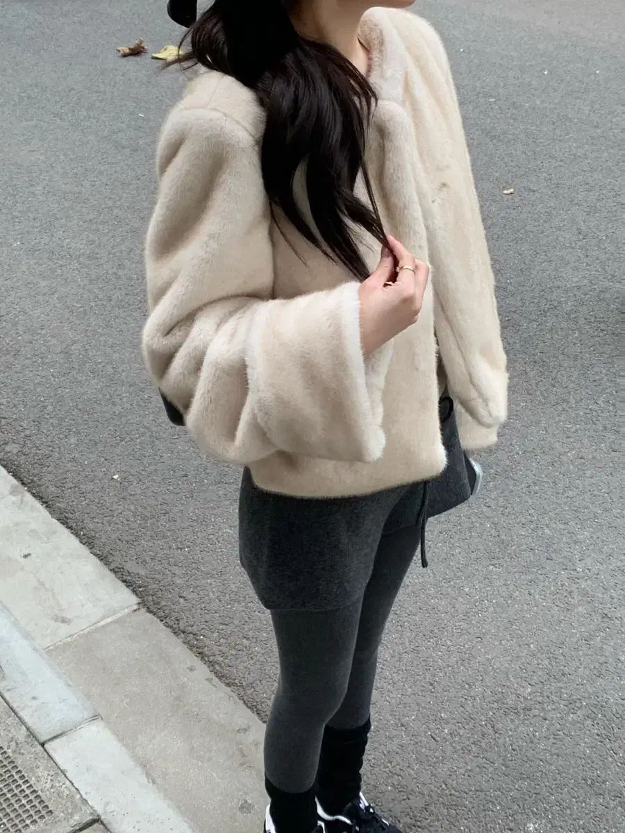 ウール セブンネット 7 NET ファー ジャケット