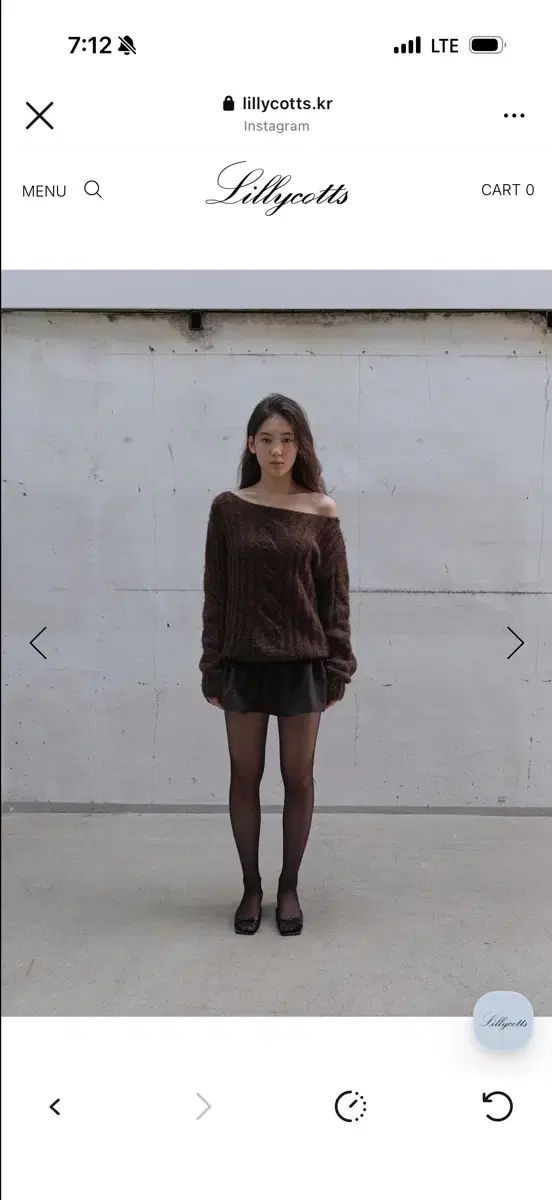 リリコッツ ニット lizy cable knit