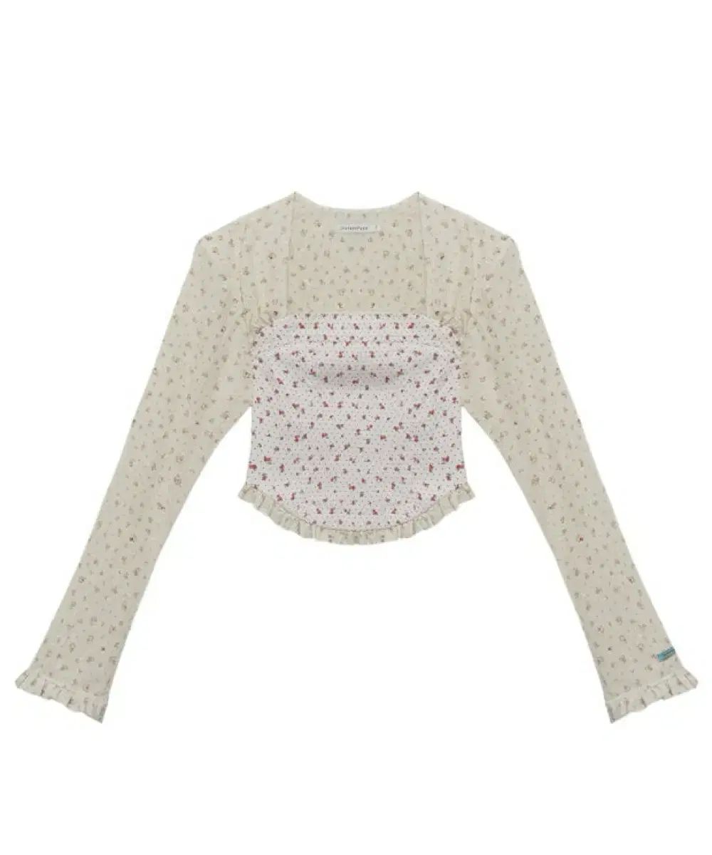 インスタントファンク レース ミックス ブラウス M