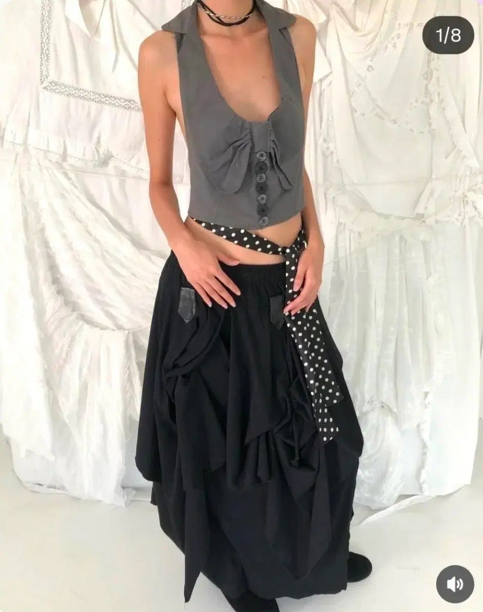 パウニング133 ドット ベスト 日本 ヴィンテージ ギークシック 日本人 フェアリー y 2 k