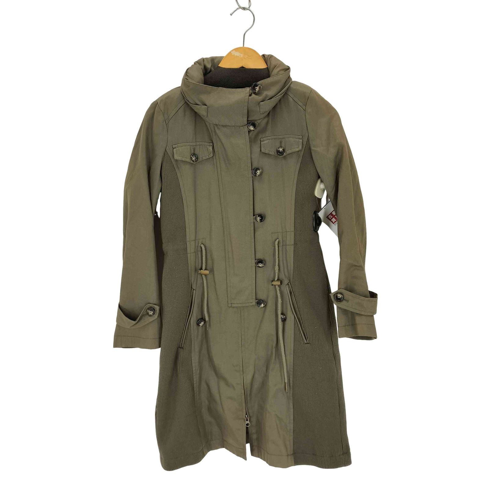 TORNADO MART FEMME(トルネードマートファム) キルティングライナー付き サイドリブ ハイネックコート Y2K グランジ レディース  38【中古】【ブランド古着バズストア】 トルネードマートファム TORNADO MART FEMME キルティングライナー付き