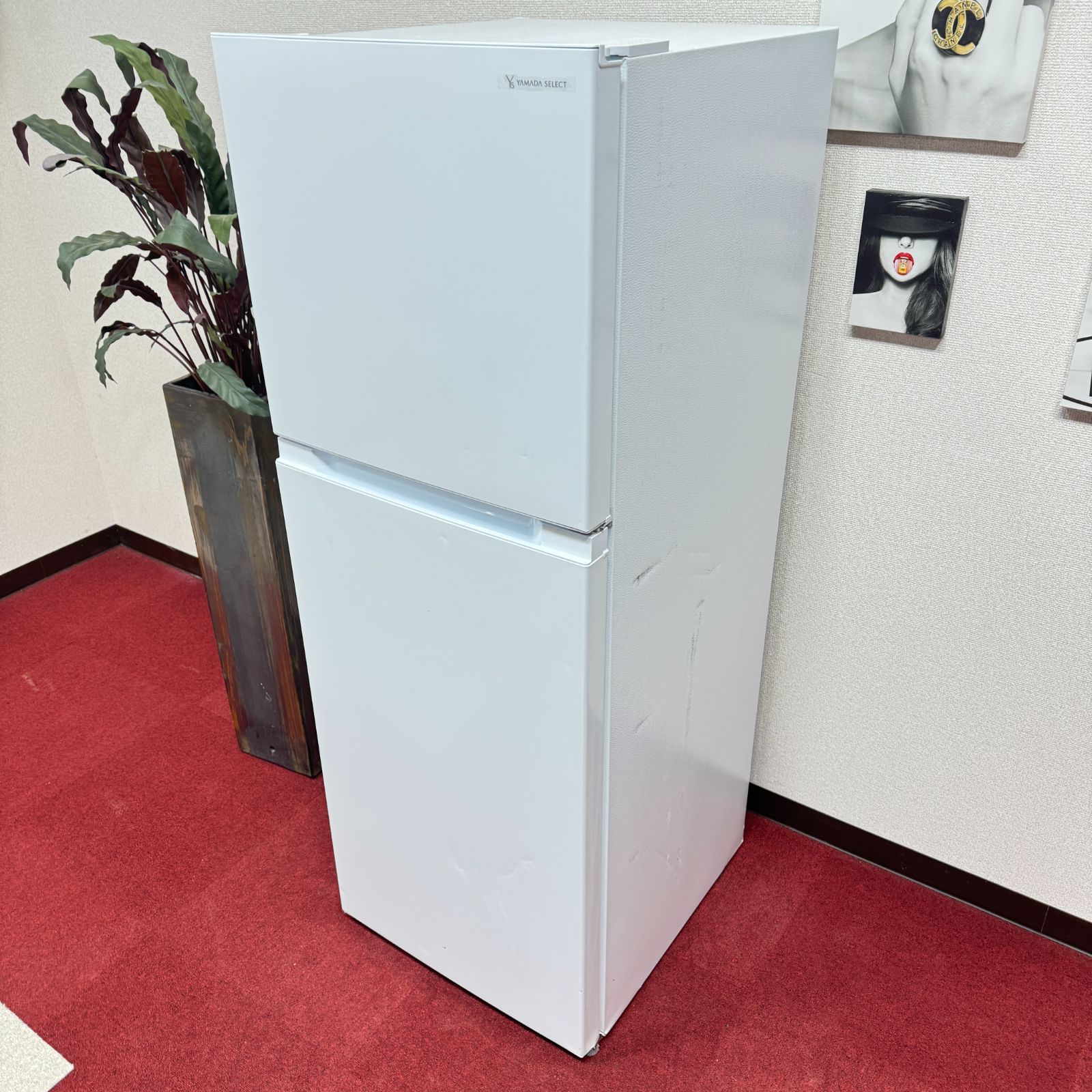 東京23区送料無料 美品ヤマダ2ドア冷蔵庫 2021年製236L YRZ-F23H1 洗浄