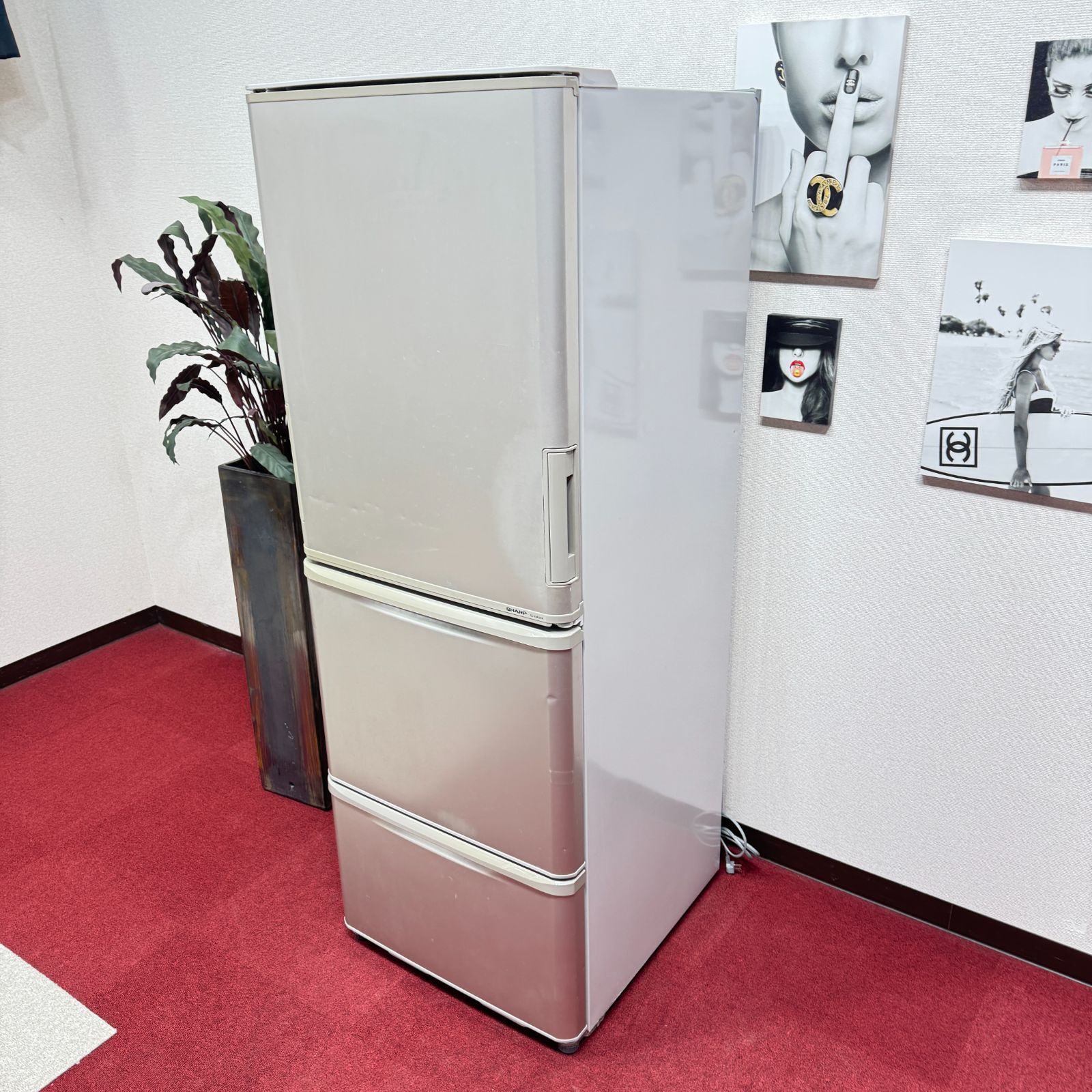 東京23区送料無料 美品シャープ3ア冷蔵庫 2012年製350L SJ-WA35X-S