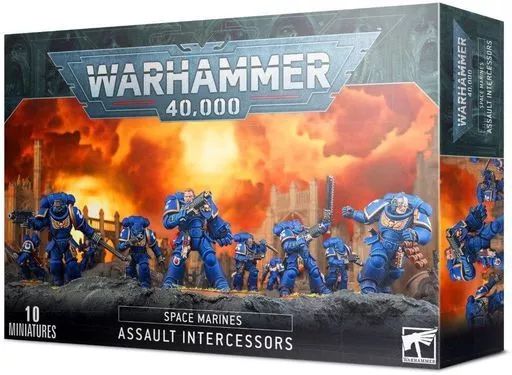 ミニチュアゲーム スペースマリーンズ アサルトインターセッサー ウォーハンマー40000 Space Marines Assault Intercessors 48-36