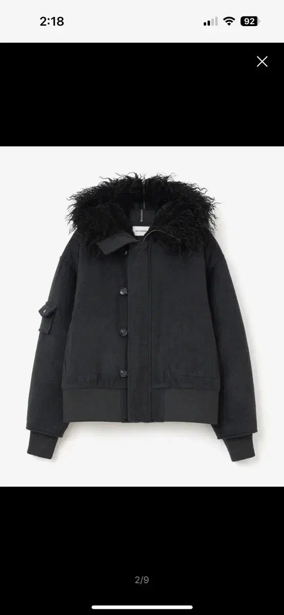 MILLO ウィメンズ ボタン フライト ウール パーカ チャコール S