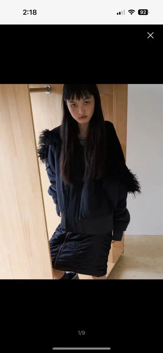 MILLO ウィメンズ ボタン フライト ウール パーカ チャコール S