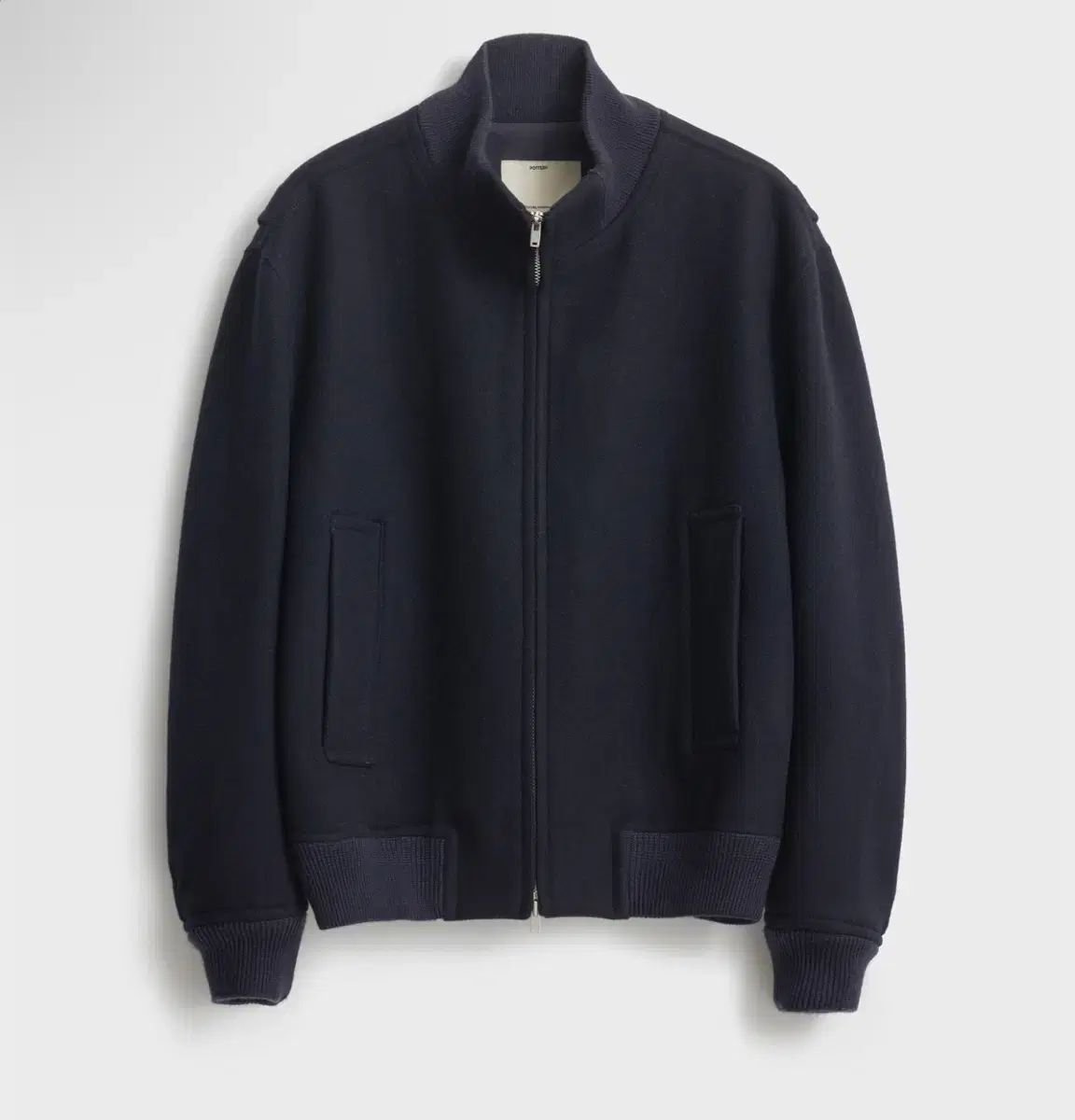 ポッタリー モールトン ウール デッキ ジャケット ブラック ネイビー 4 25 fw
