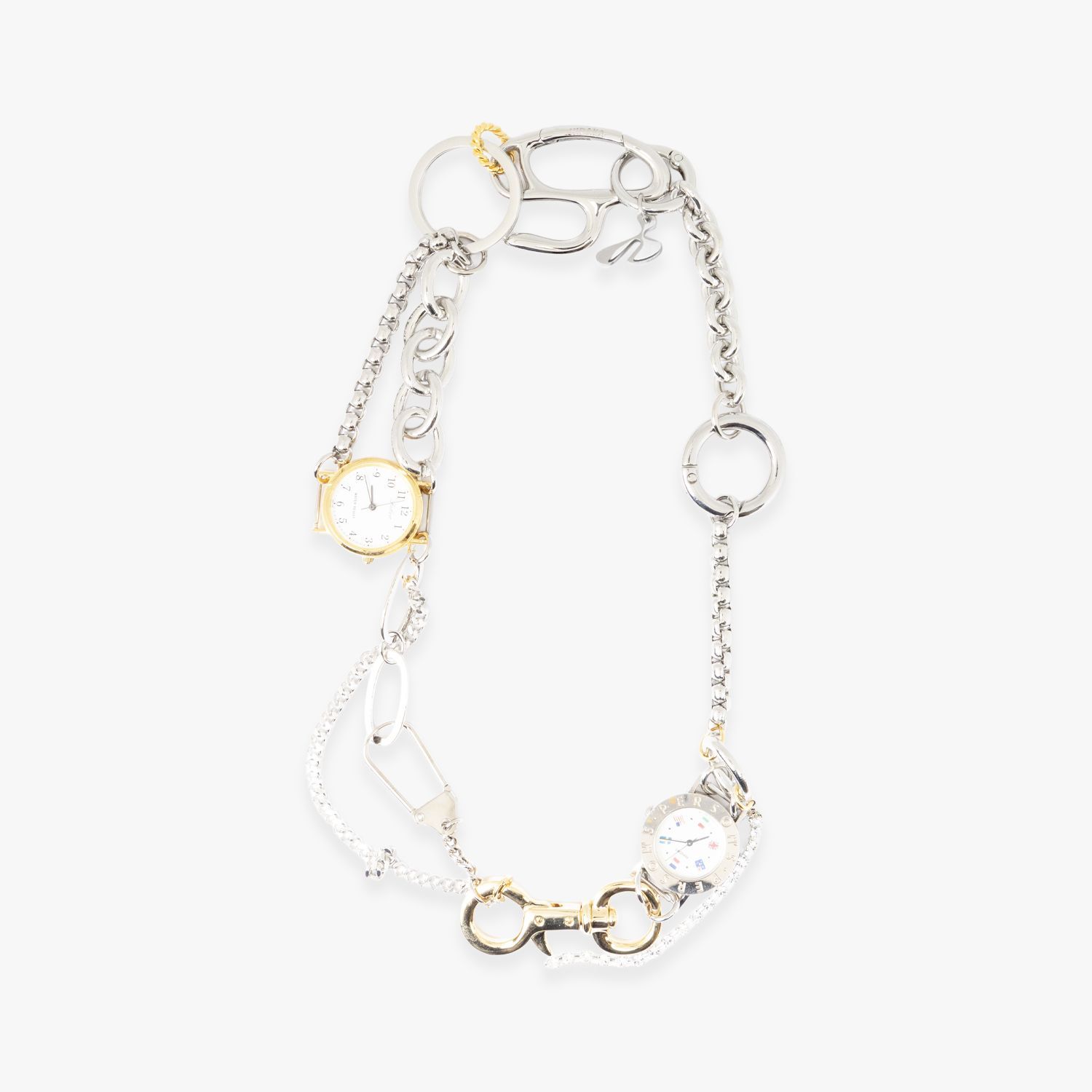 HIDAKA SCRAP LINKS CHAIN SILVER 時計 パンツチェーン ウォレットチェーン ネックレス ヴィンテージウォッチ シルバー