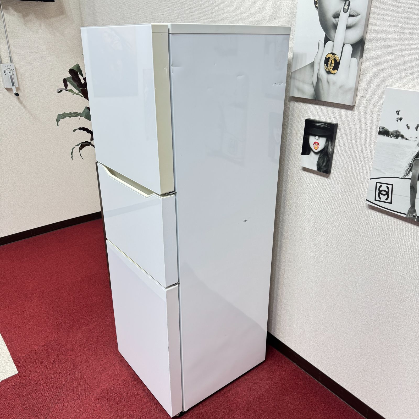 東京23区送料無料 美品ツインバード3ドア冷蔵庫 2018年製199L HR-E919