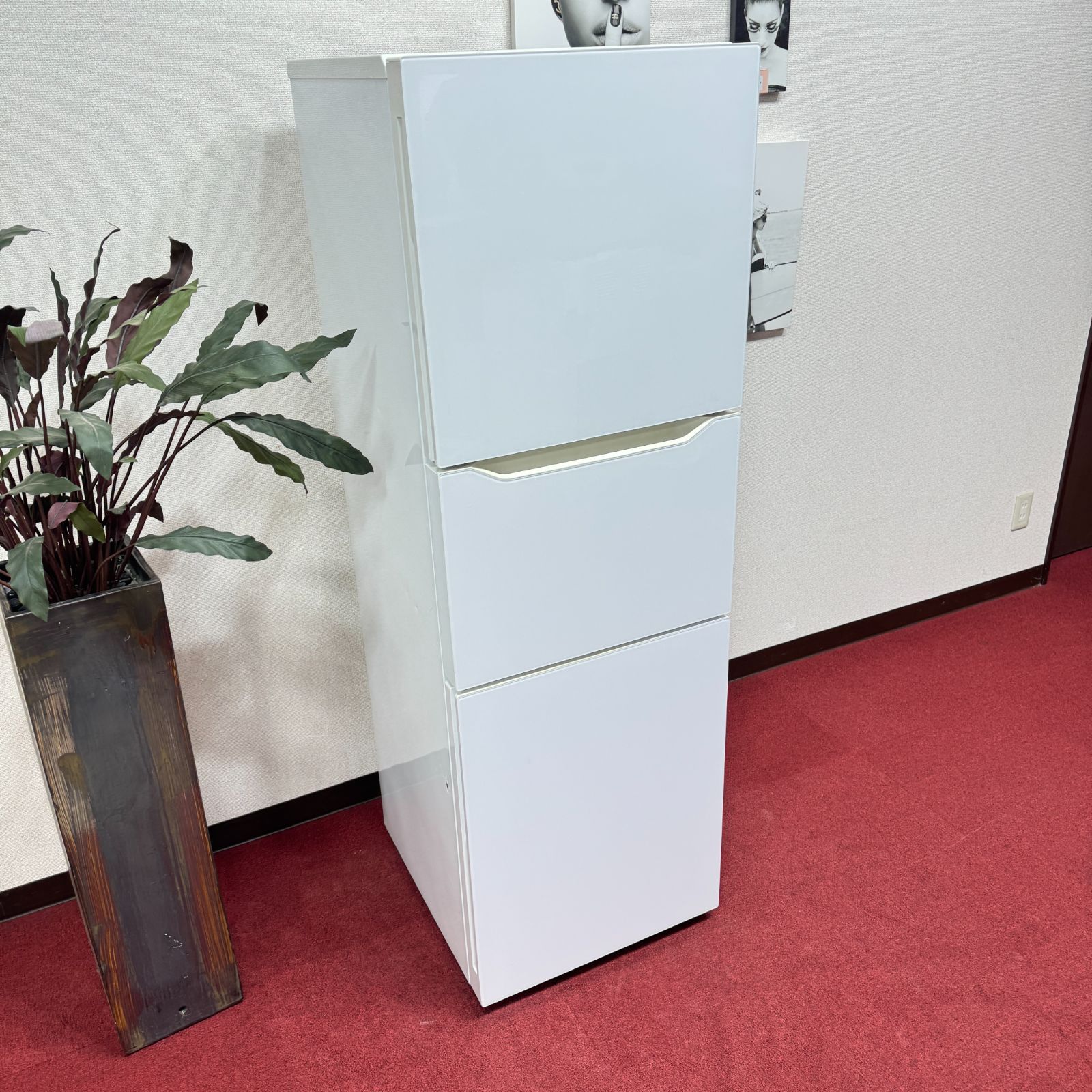 東京23区送料無料 美品ツインバード3ドア冷蔵庫 2018年製199L HR-E919