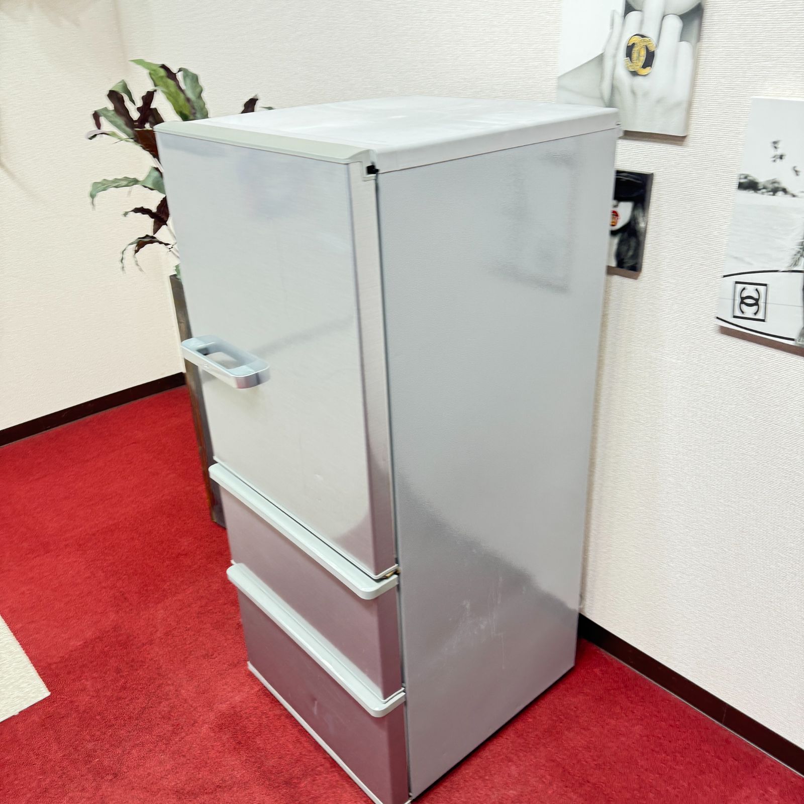 東京23区送料無料 美品アクア3ドア冷蔵庫 2018年製272L AQR-27G 洗浄