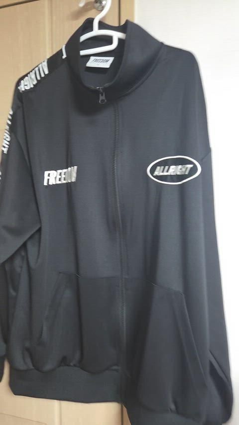 オールライト レタリング ジャージージャケット XL