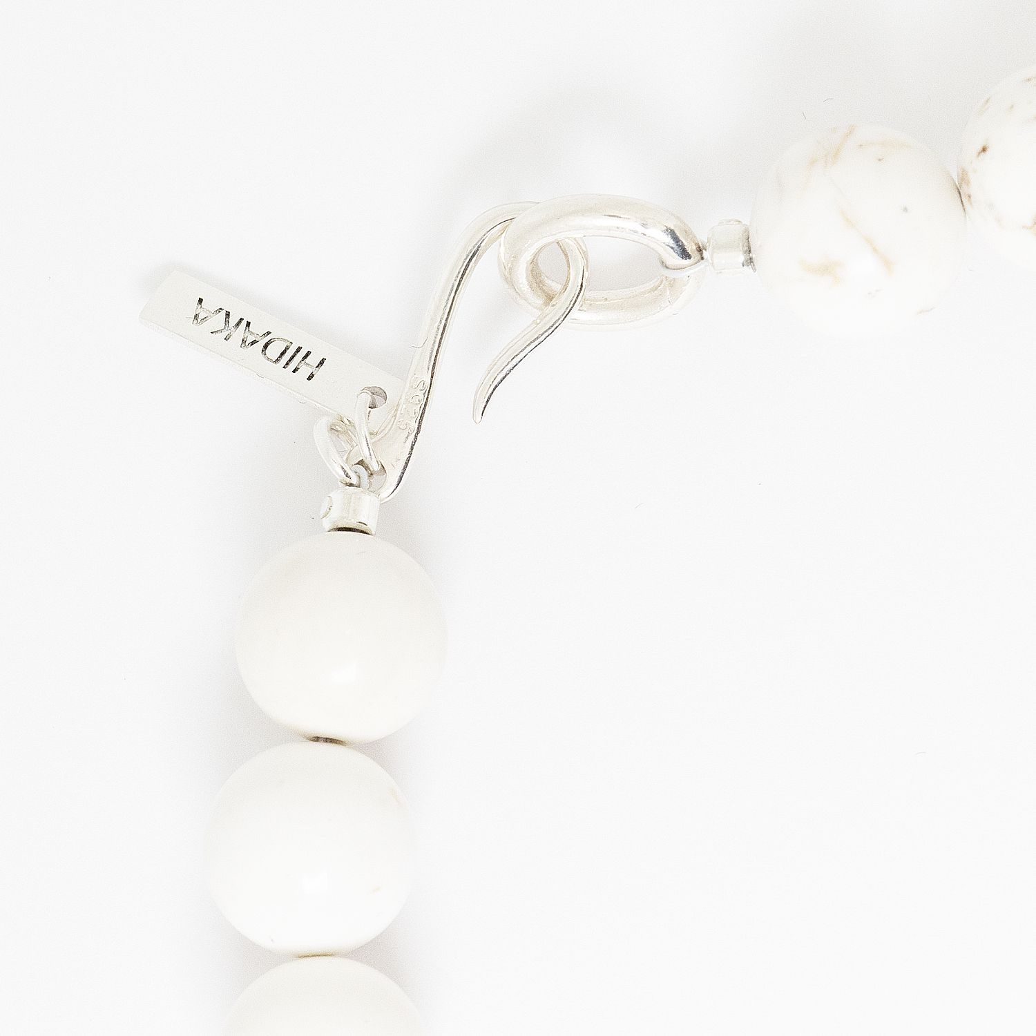 HIDAKA | ORBIT WATCH COLLAR - MAGNESITE (WHITE) チョーカー 