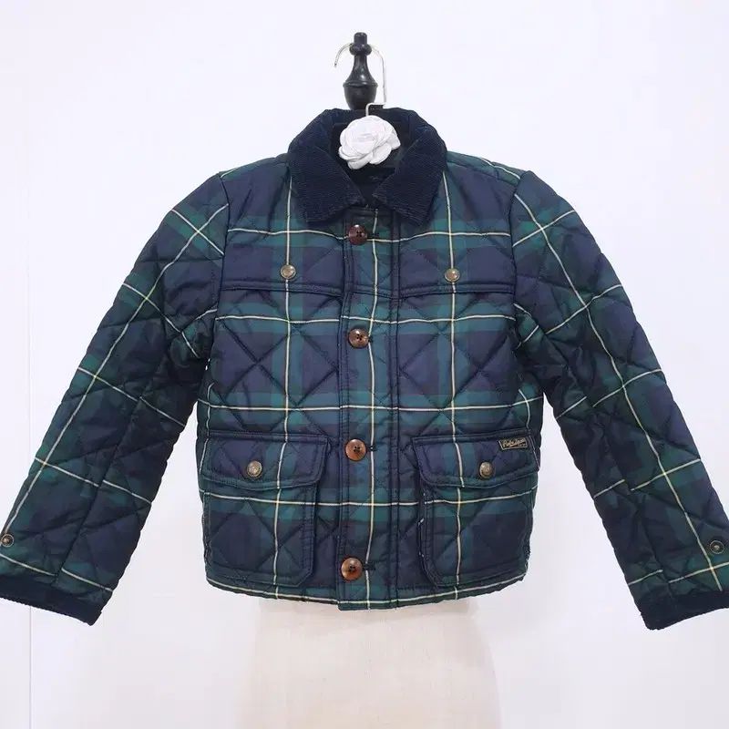 ポロ ラルフ ローレン キッズ キルティング チェック ジャケット