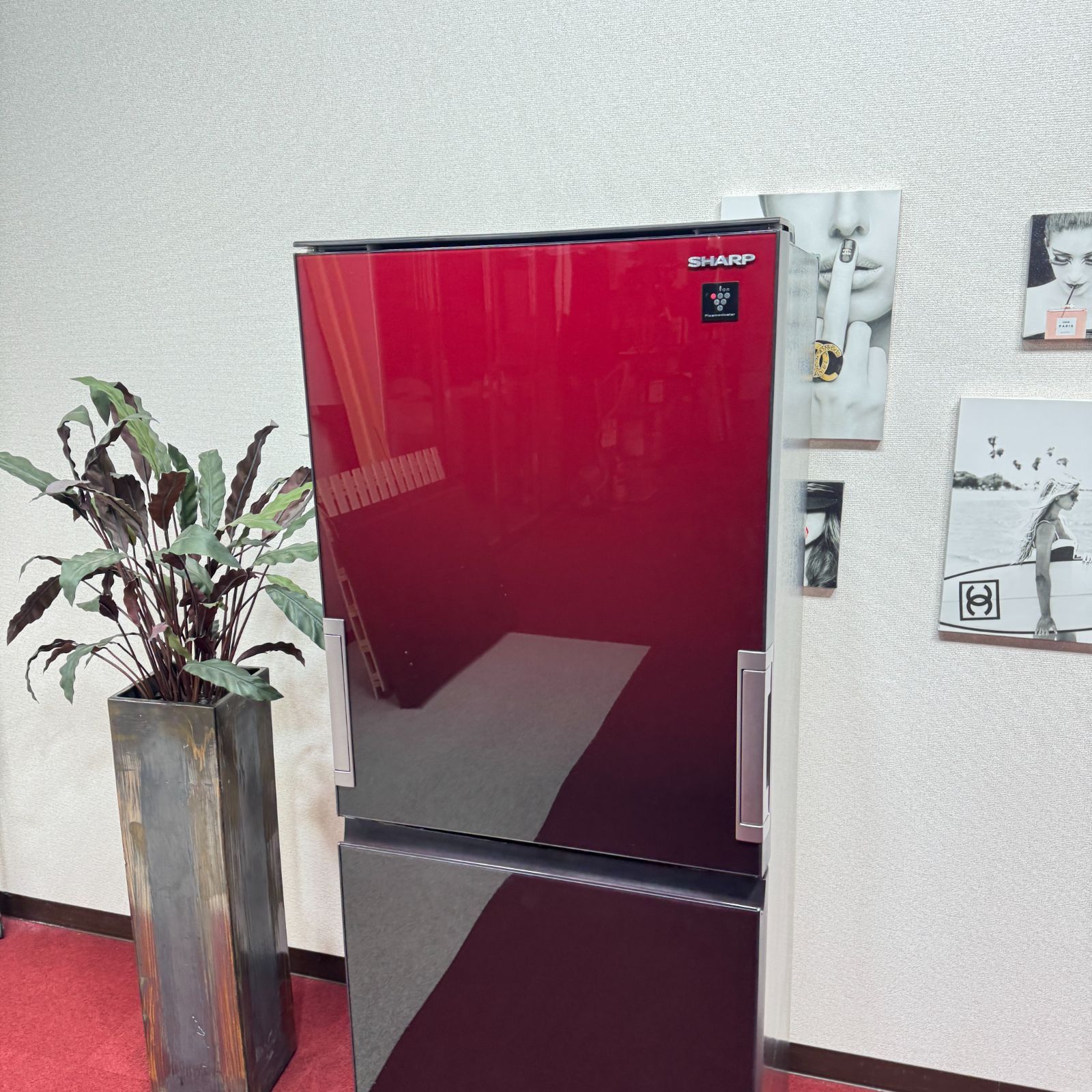 東京23区送料無料 美品シャープ3ドア冷蔵庫 2020年製350L 製氷有り SJ