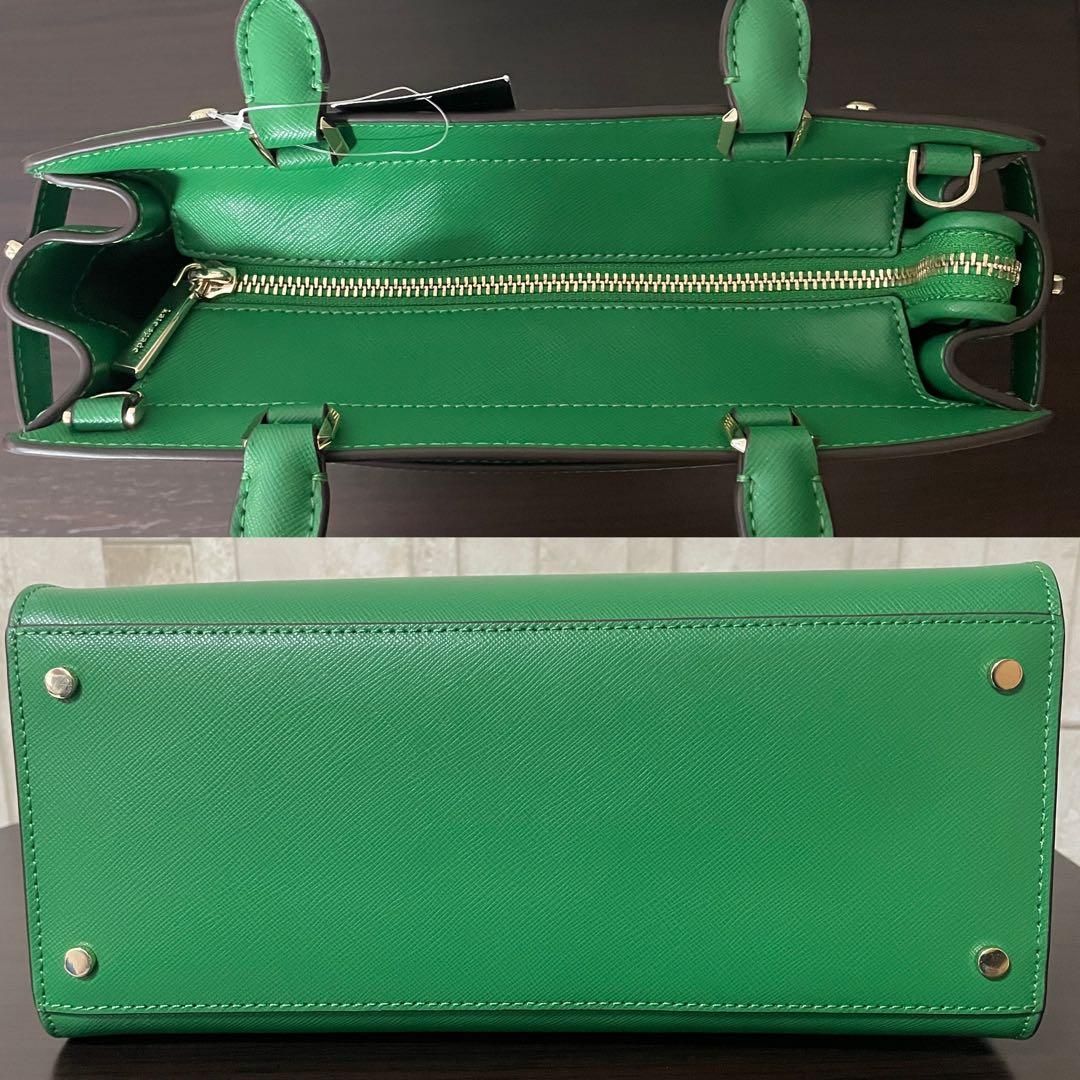 早い者勝ち！訳あり新品 kate spade ハンドバッグ 2way グリーン