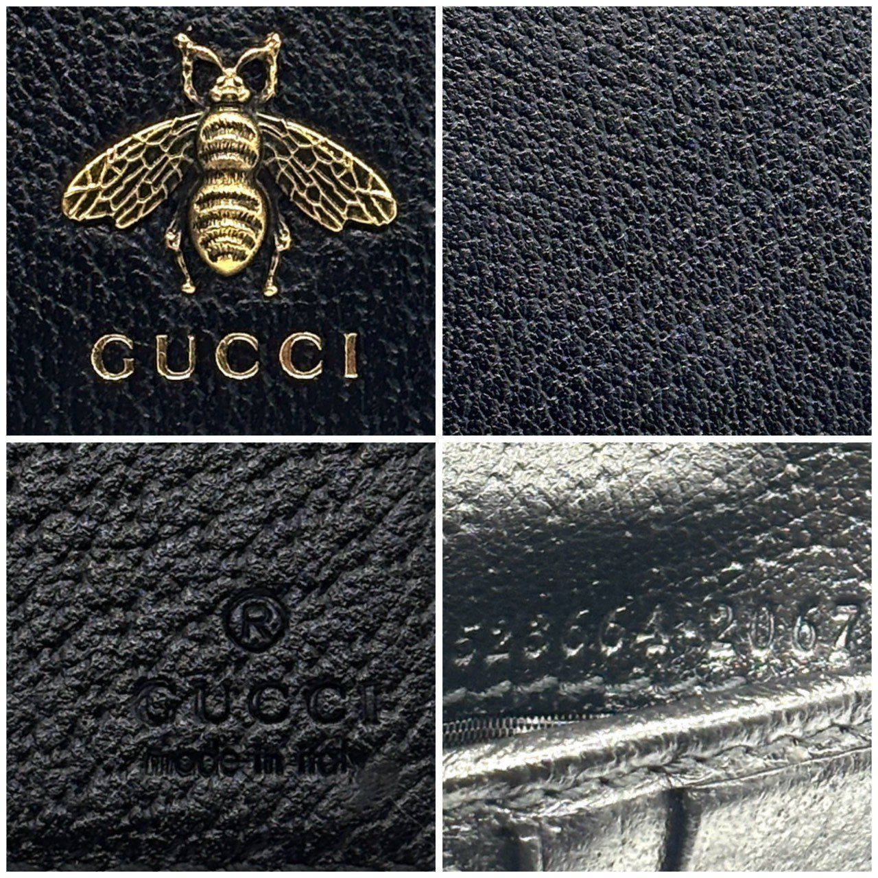 知性と成功を象る蜂】 GUCCI グッチ 二つ折り財布 アニマリエ ビー