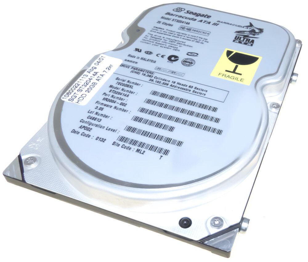 3年保証 Seagate St 320414 A 20 GB ATA 7200 RPM 3 5