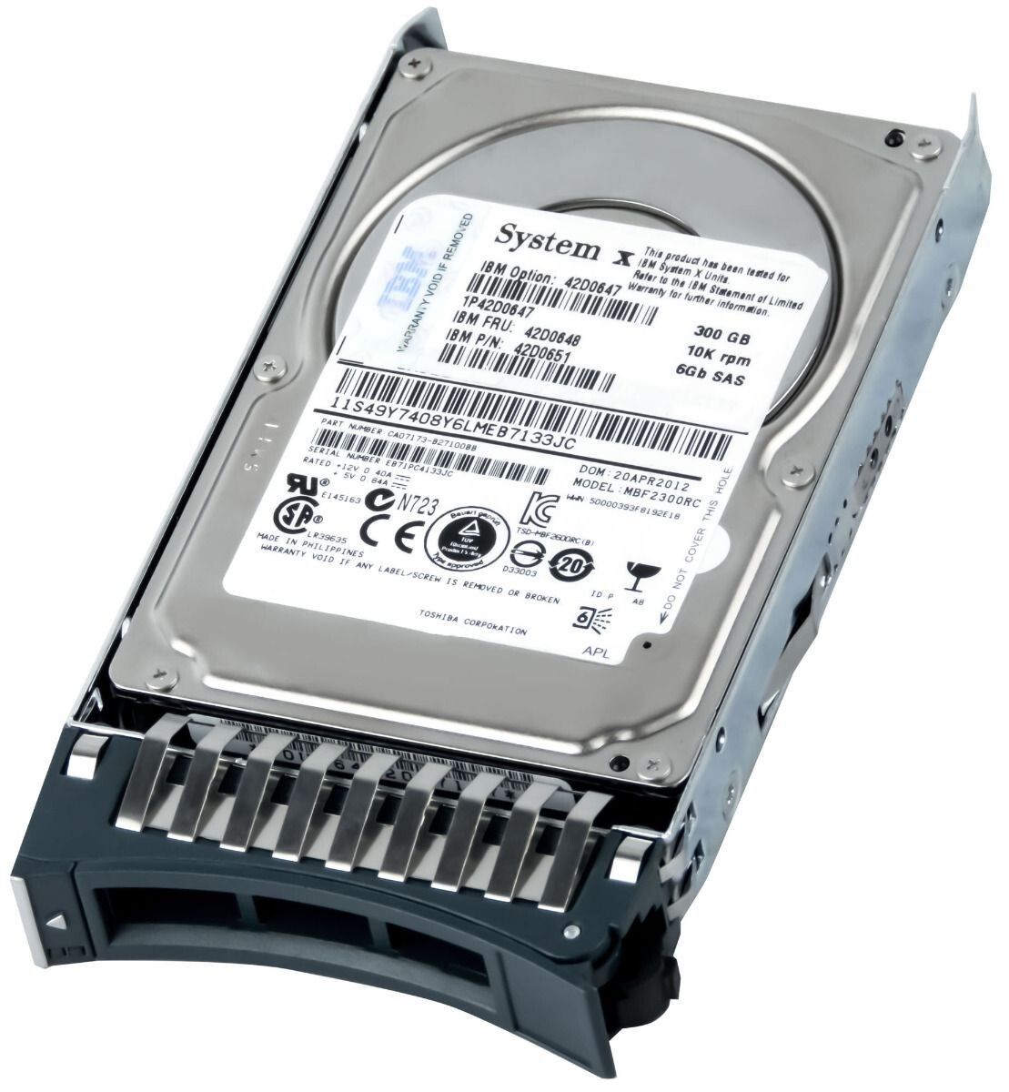 3年保証 Hard Drive IBM 42 D 0648 0651 300 GB 16 MB SAS-2 2