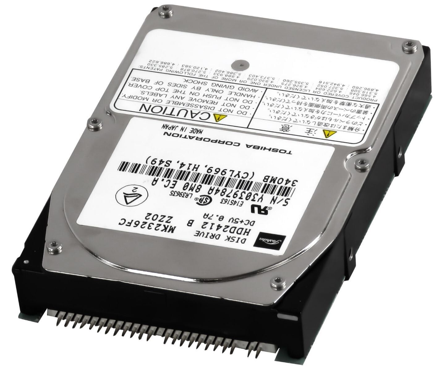 3年保証 Hard Drive Toshiba HDD 2412 340 MB 4200 U Min 128 KB Ide Ata 2 5