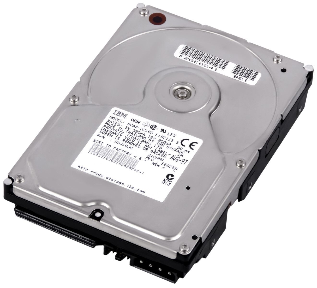 3年保証 Hard Drive IBM 09 J 1036 DCAS 32160 2 1 GB 5 4 K SCSI 3
