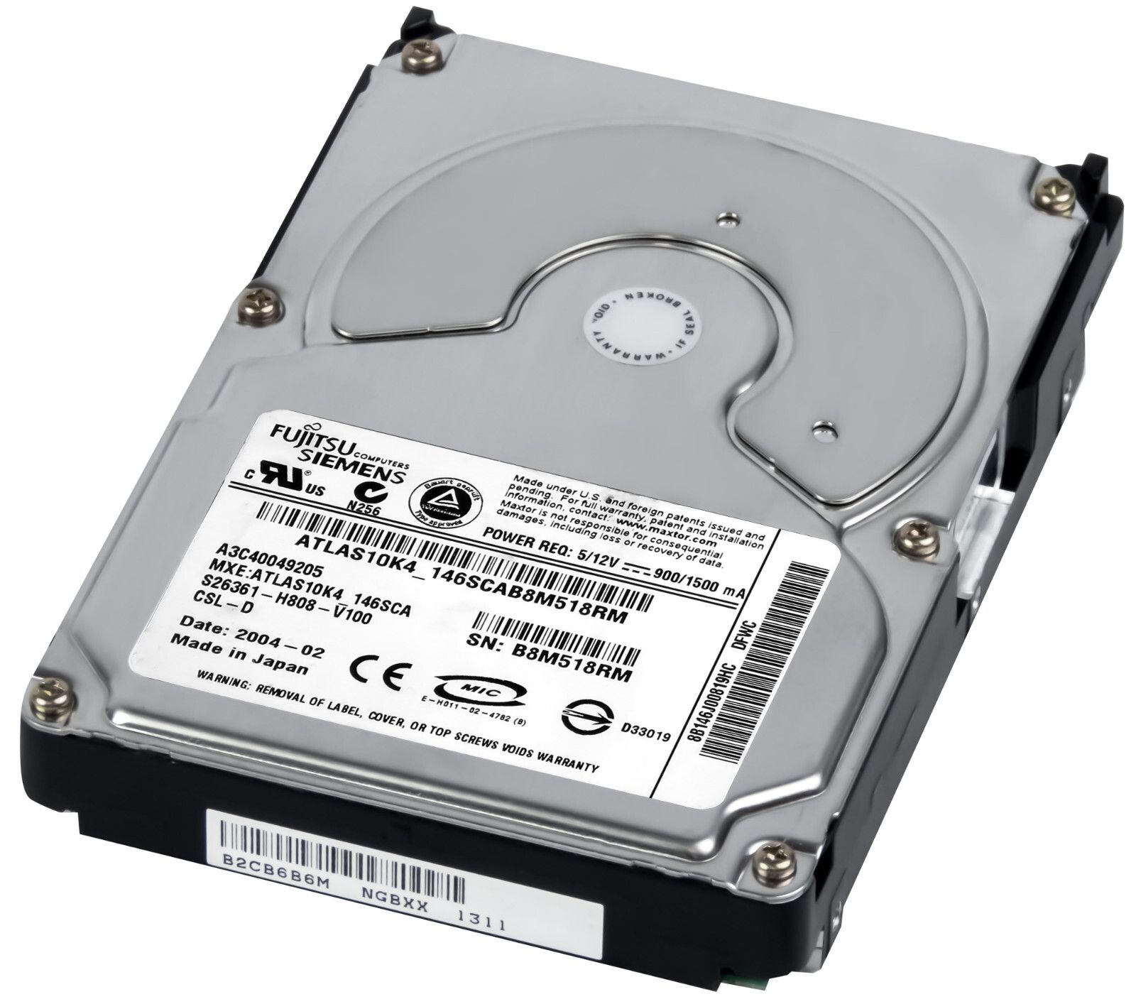 3年保証 Hard Drive Fujitsu 146 GB 10 K 8 MB SCSI U 320 3.5 B J 内蔵型ハードディスクドライブ PCパーツ スマホ タブレット パソコン