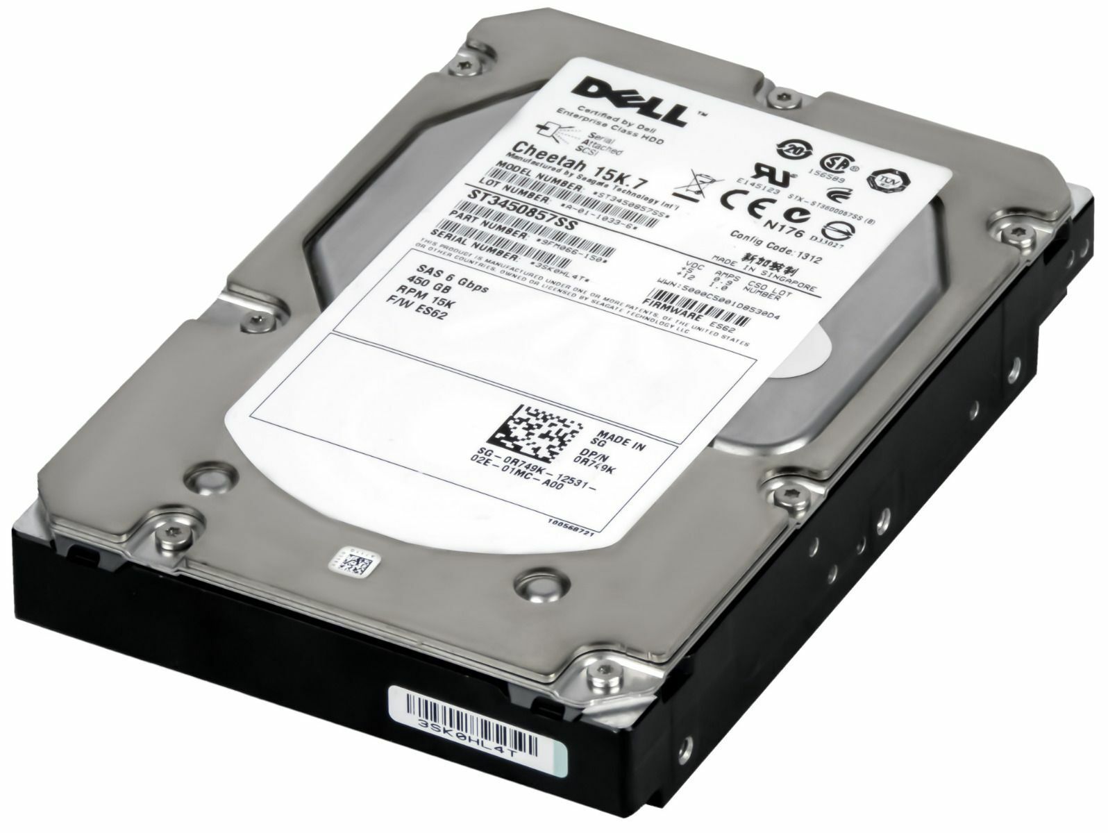 3年保証 Hard Drive Dell 0 R 749 K 450 GB SAS 2 16 MB 3 5