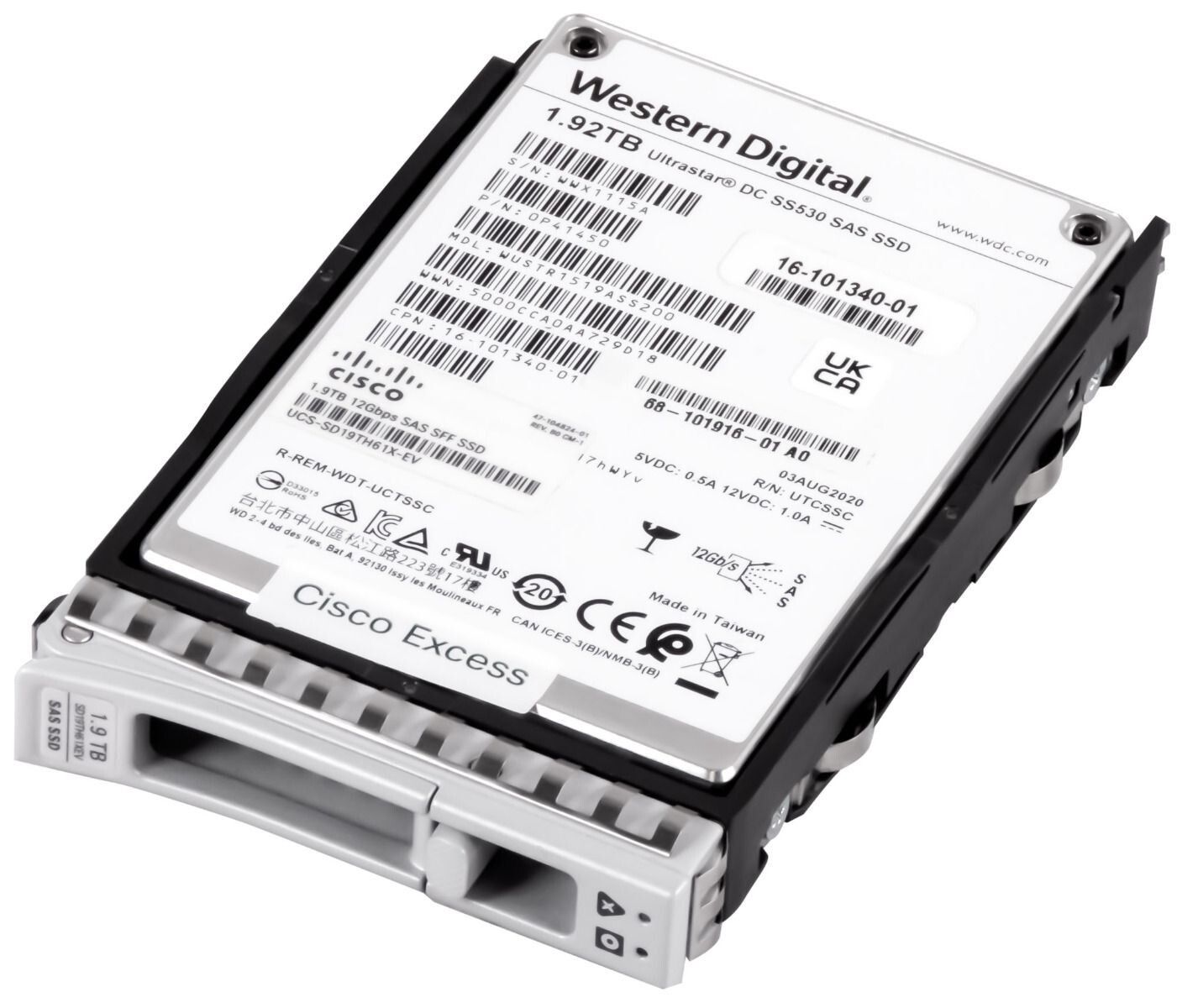 3年保証 Hard Drive CISCO 1.92 TB TLC SAS-3 12 Gbps 2