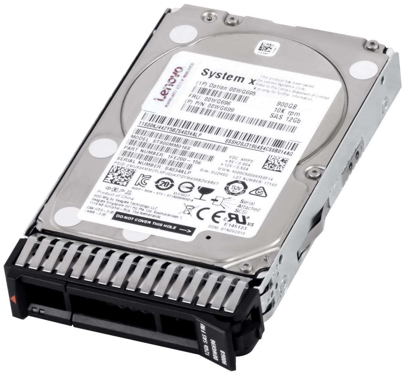 3年保証 Hard Drive Lenovo 00 WG 696 699 900 GB 128 MB SA