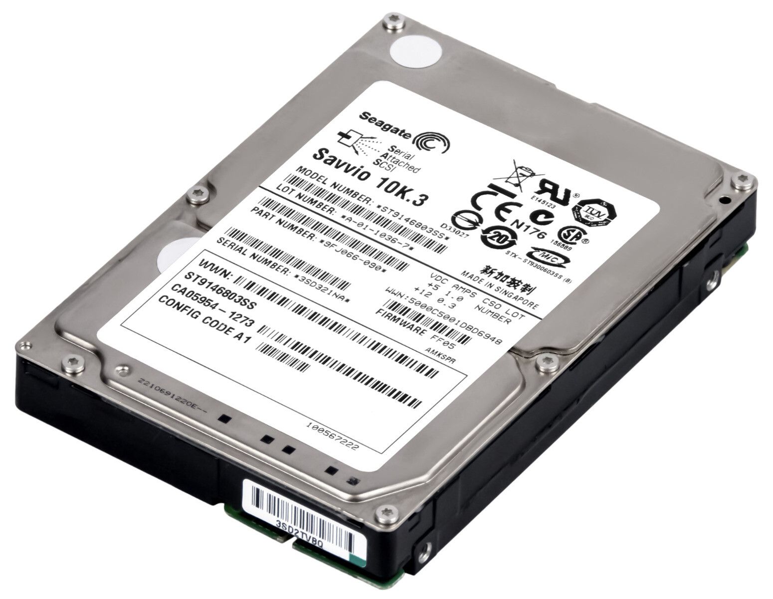 3年保証 Hard Drive Fujitsu CA 05954 1273 146 GB 10 K 16 MB SAS 2 5