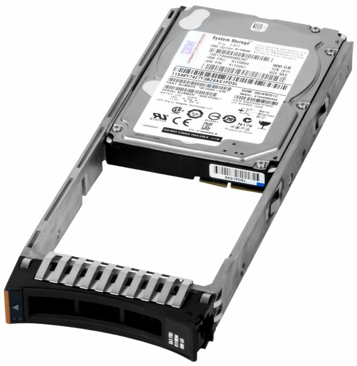 3年保証 Hard Drive IBM 81 Y 9894 9951 900 GB 10 K 64 MB SAS 2 5