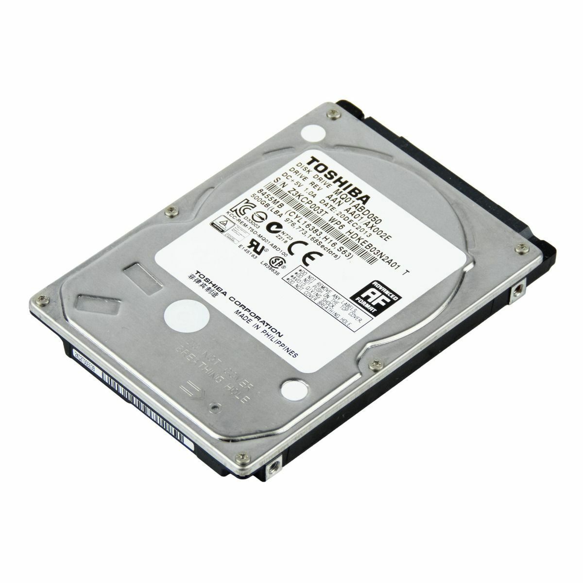 3年保証 Toshiba Hard Drive 500 GB 5.4 K 8 MB SATA II 2.5