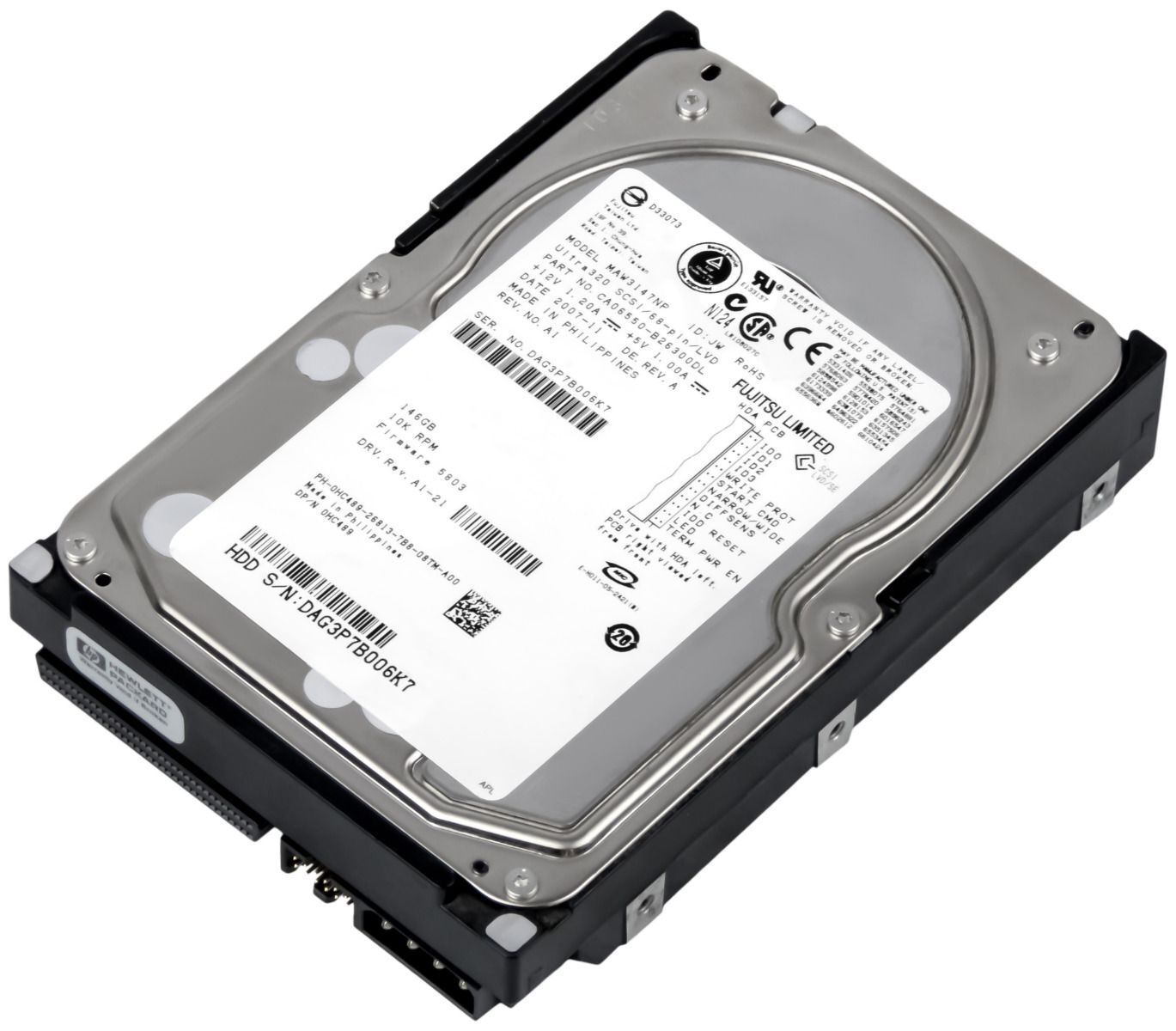 3年保証 Hard Drive Dell 0 HC 489 146 GB 8 MB 68 pin SCSI U 320 MAW 31