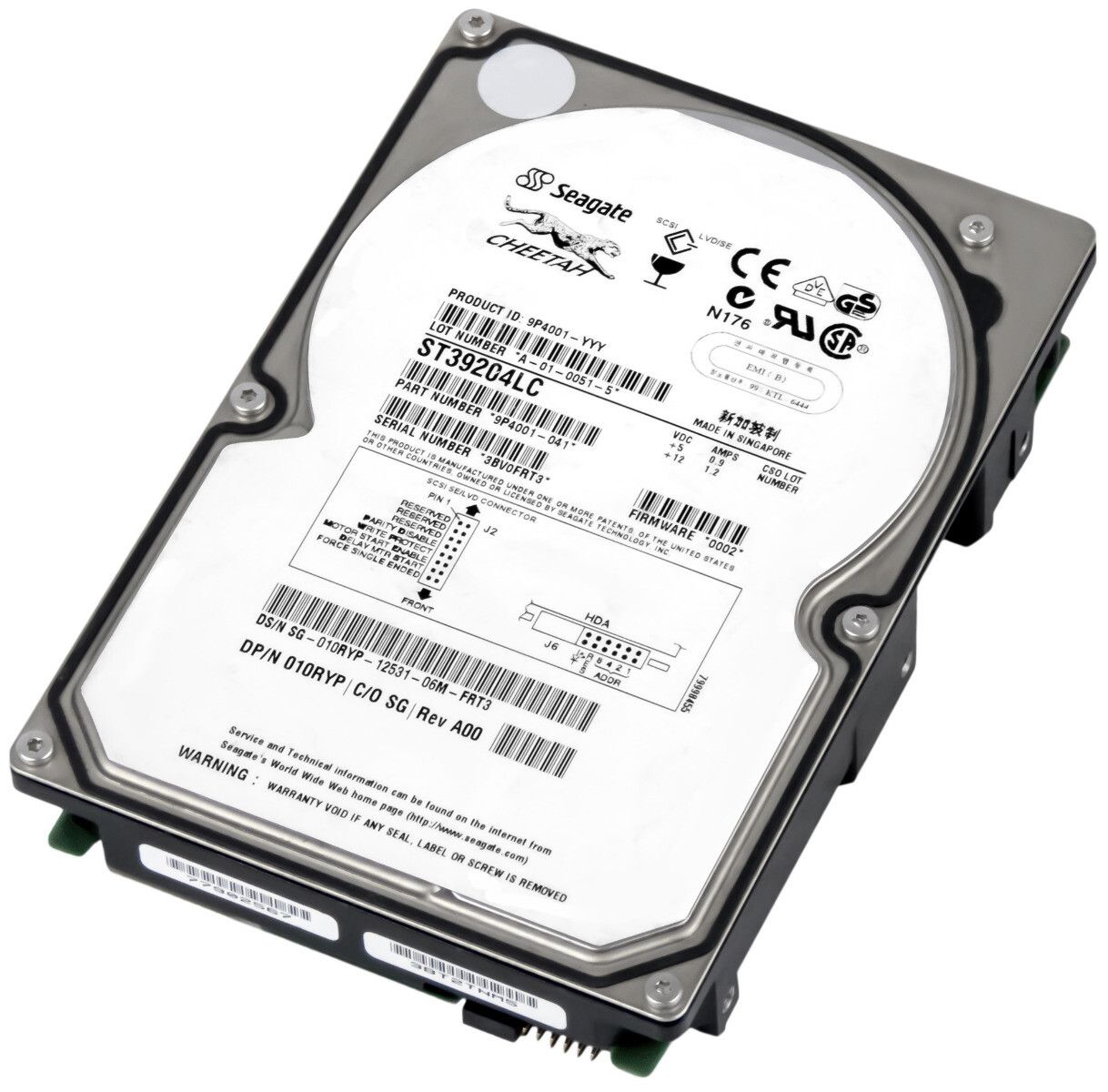 3年保証 Hard Drive Dell 010 RYP 9 1 GB 10 K 4 MB SCSI U 160 3 5