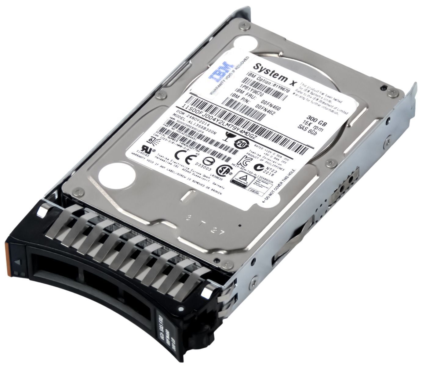 3年保証 Hard Drive IBM 00 FN 460 462 300 GB 64 MB SAS-2