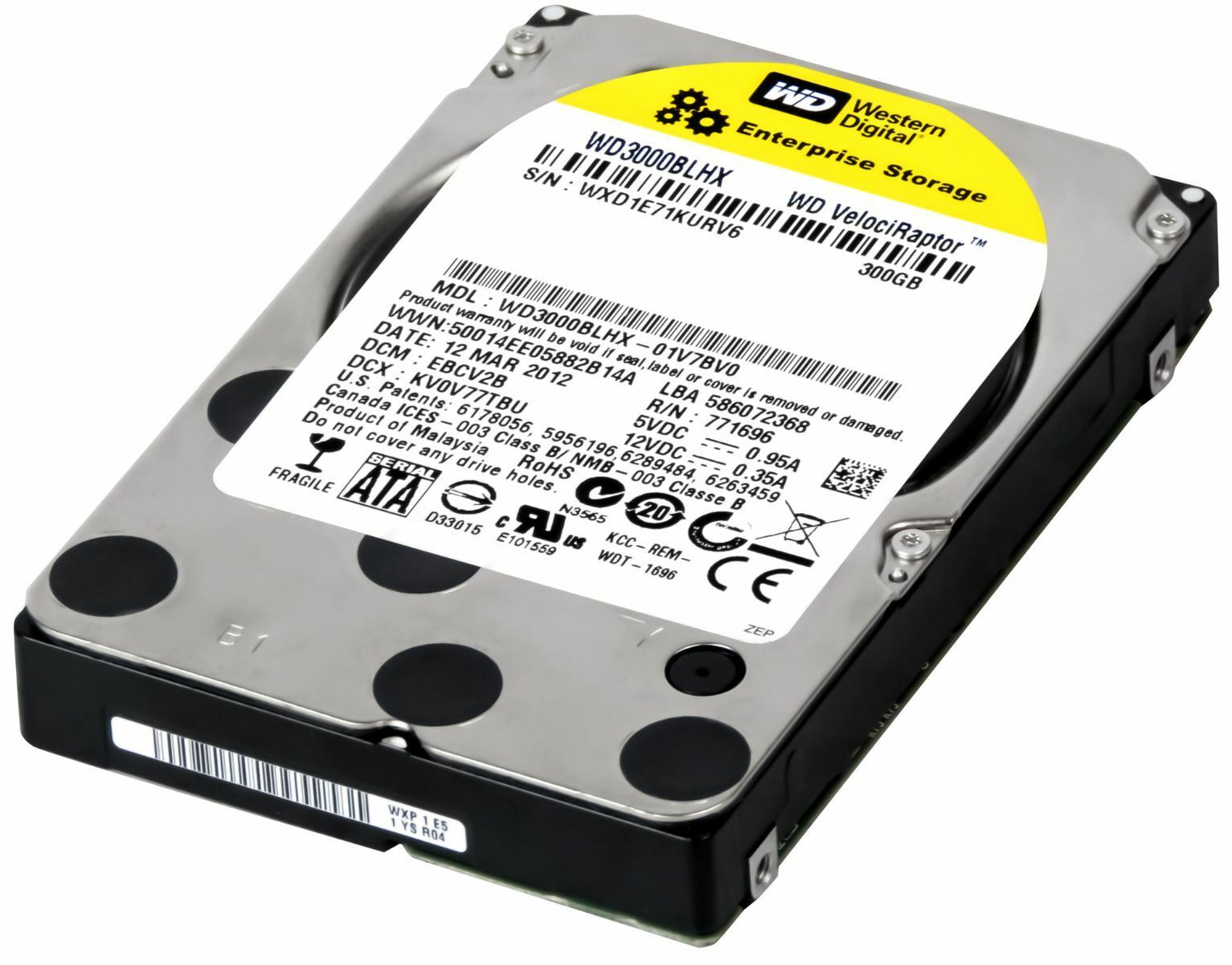 3年保証 Western Digital Velociraptor 300 GB 32 MB SATA II 2