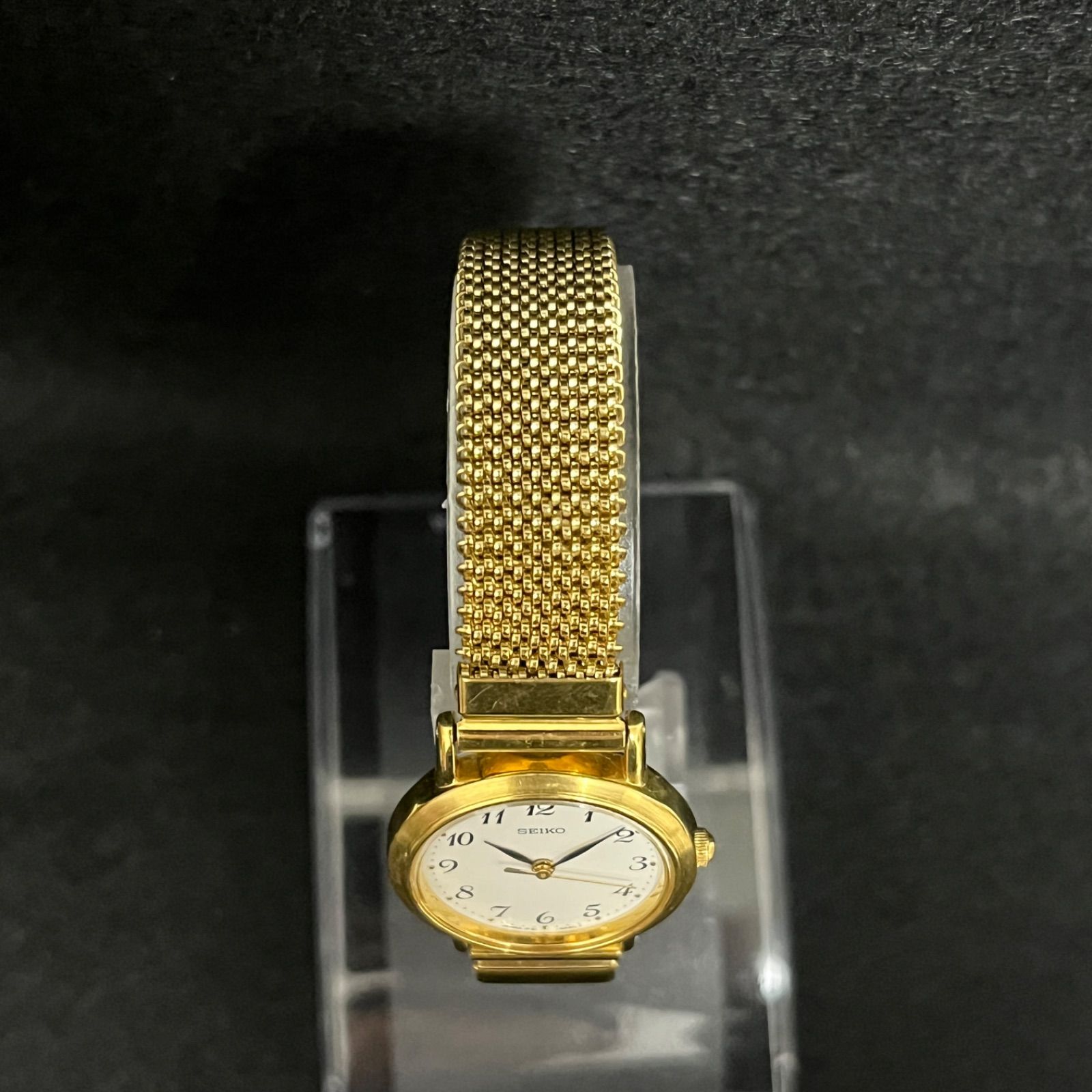 稼働品】 SEIKO セイコー クオーツ 1F21-0C00 レディース 腕時計 電池