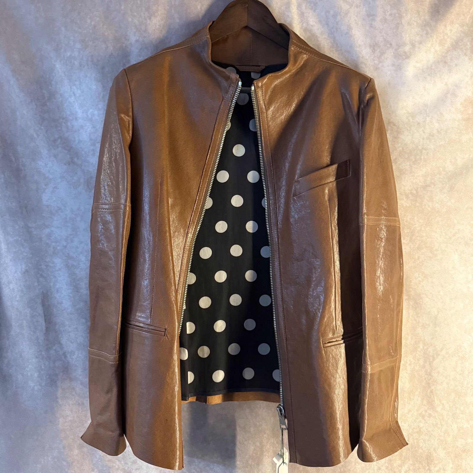 未使用✨Paul Smith ポールスミス レザージャケット M ブラウン系