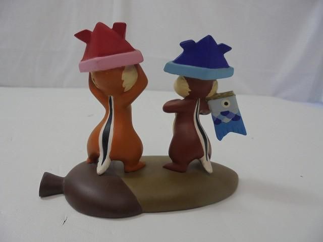 中古品 ディズニー TDR チップ＆デール 五月人形 フィギュア