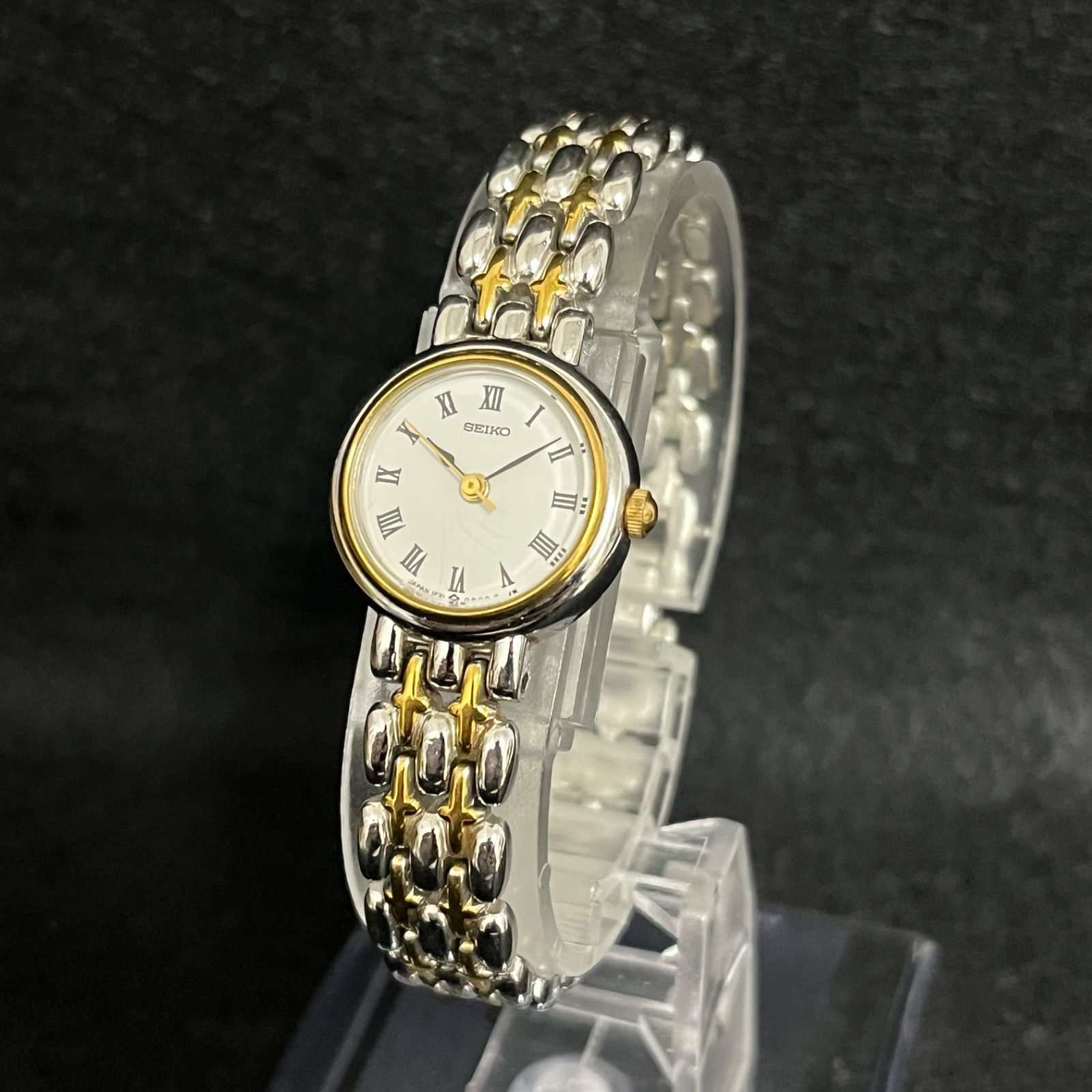 稼働品】 SEIKO セイコー 腕時計 レディース 1F21-0A30 電池交換済み