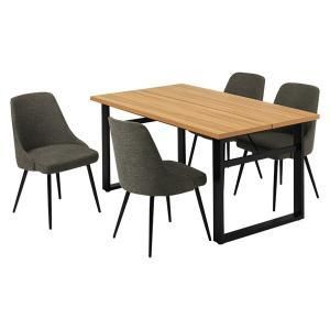 萩原 ダイニング5点セット LT-4771 NA-60 DGY-5 S 配送不可