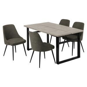 萩原 ダイニング5点セット LT-4771 GY-60 DGY-5 S 配送不可