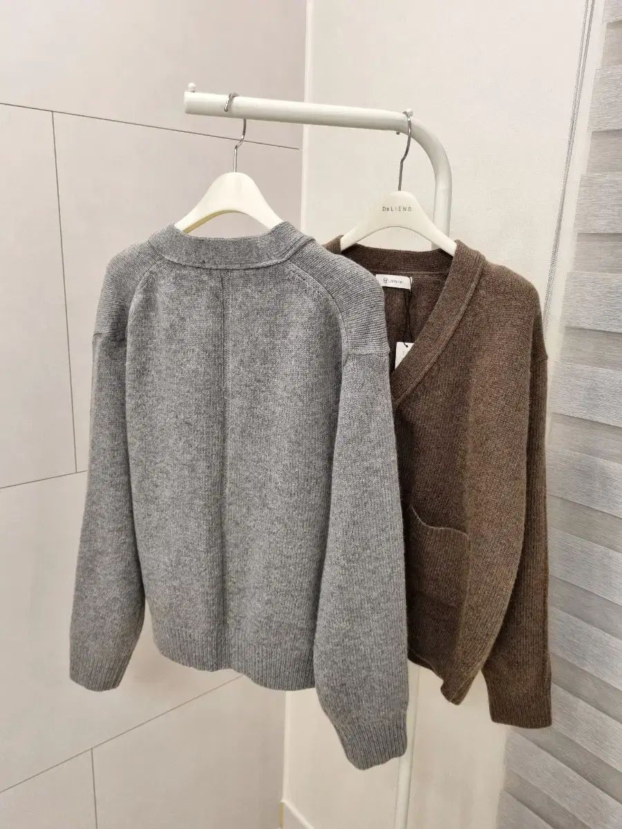 パイナップルウール カシミア ベーシック ニットカーディガン