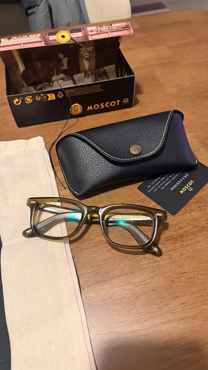 MOSCOT モスコット Klutz オリーブ ブラウン 50ㅁ23