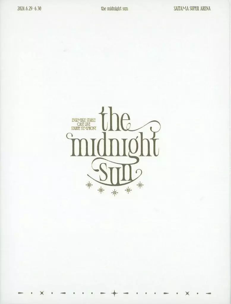邦楽Blu-ray Disc Ensemble Stars!!Cast Live Starry Symphony-the midnight sun- BOX盤 修正版